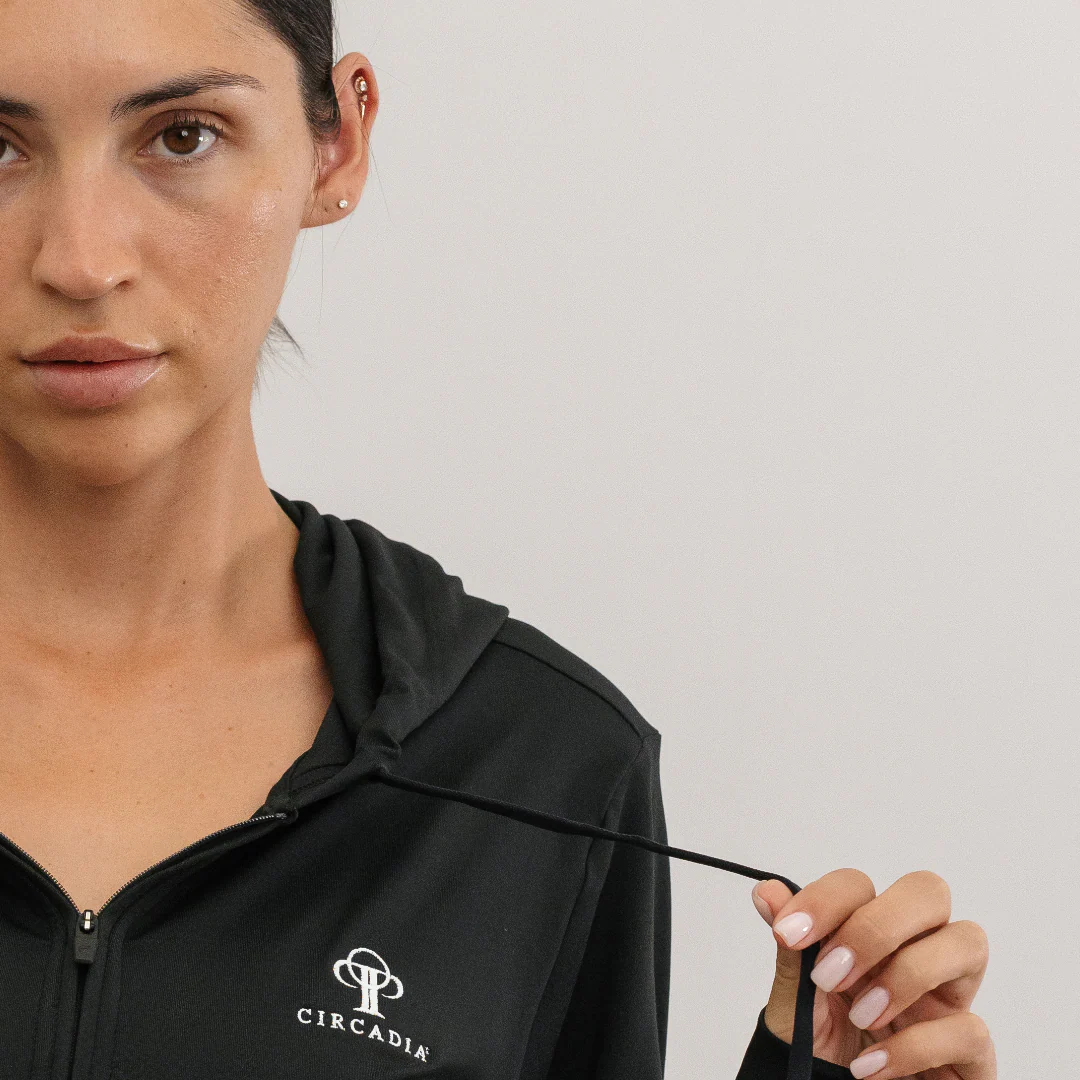 Circadia x Fabletics Women's Cloud Jersey Full Zip Hoodie - Image 3
